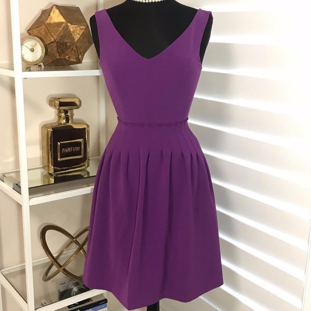 Pre-owned Women Rebecca Taylor A-Line Pleated Sz 2